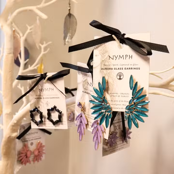 Nymph Aurora Glass Earrings