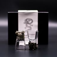 Bottom Up Shot Glasses (50ml) - Wild Forest Creatures - Antique Bronze