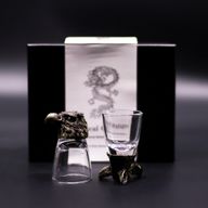 Bottom Up Shot Glasses (50ml) - Wild Forest Creatures - Antique Bronze