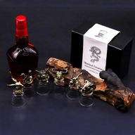 Bottom Up Shot Glasses (50ml) - Mystical Creatures - Antique Bronze