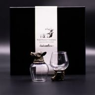 Bottom Up Glasses (100ml) - Wild Forrest Creatures - Antique Bronze