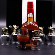 Bottom Up Glasses (100ml) - Wild Forrest Creatures - Antique Bronze