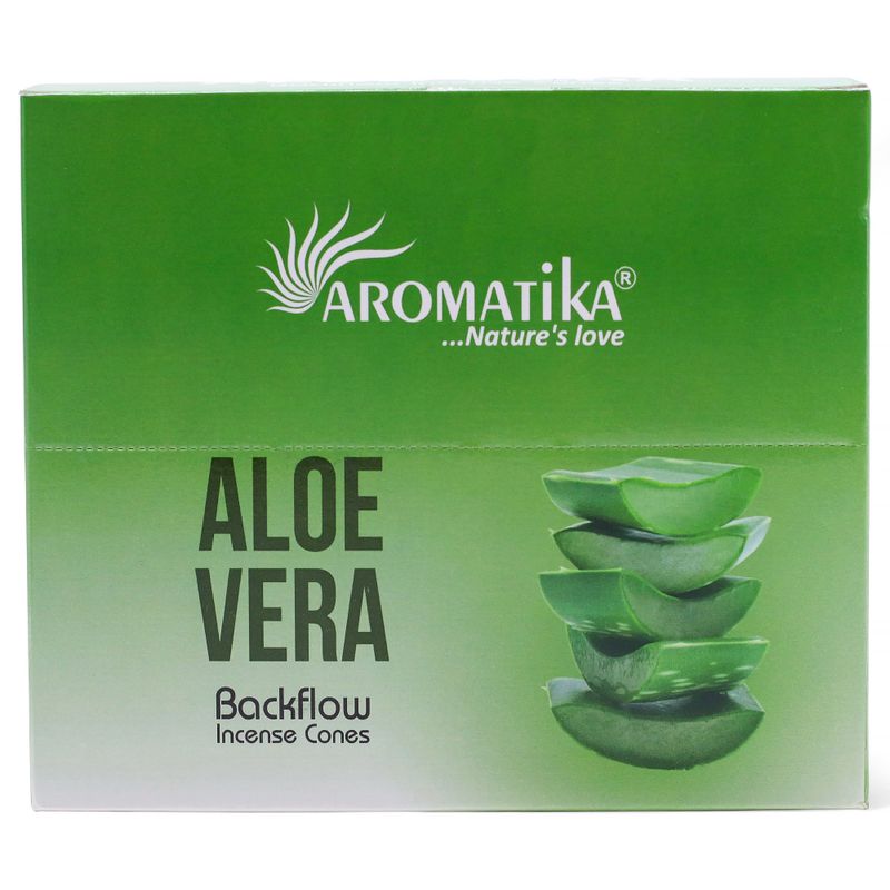 Pack of 10 Masala Backflow Incense - Aloe Vera