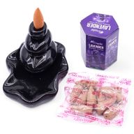 Pack of 10 Masala Backflow Incense - Lavender