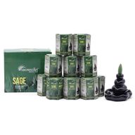 Pack of 10 Masala Backflow Incense - Sage
