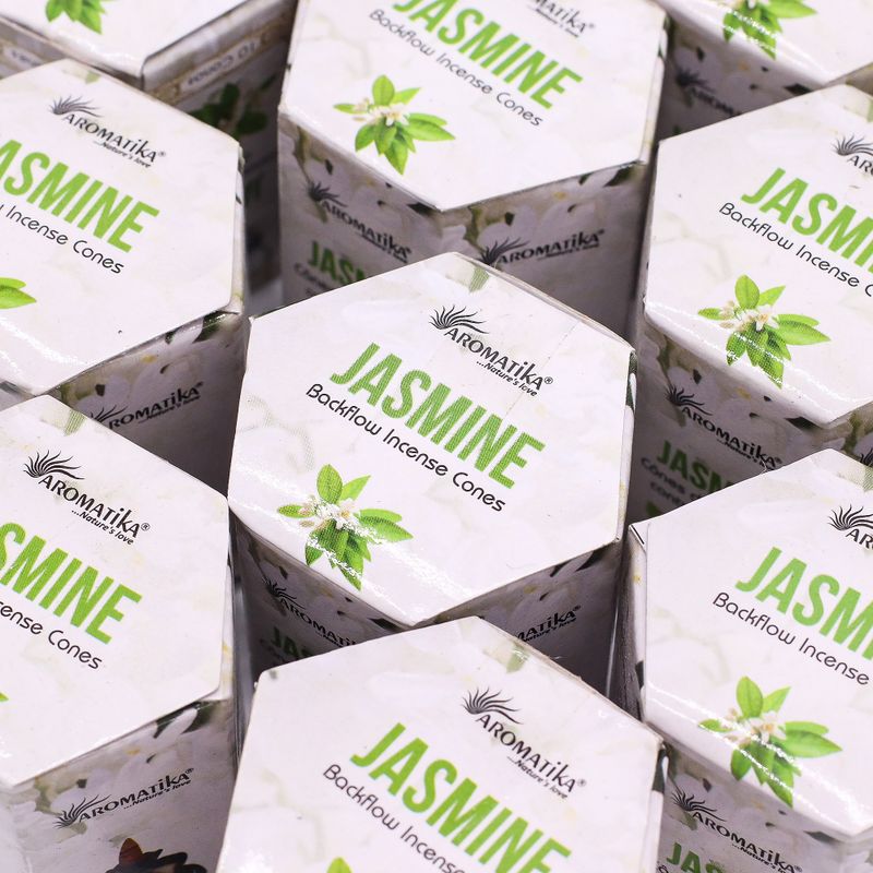 Pack of 10 Masala Backflow Incense - Jasmine