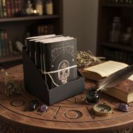 Assorted Witch Ritual Notebooks - Leather (6x4.5") - Display case