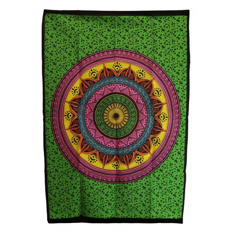 Cotton Wall Art (70x110cm) - Mandala Fibrant
