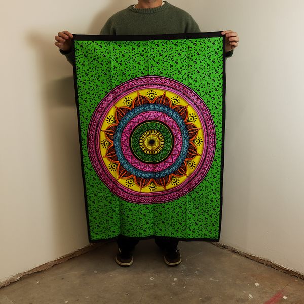 Cotton Wall Art (70x110cm) - Mandala Fibrant