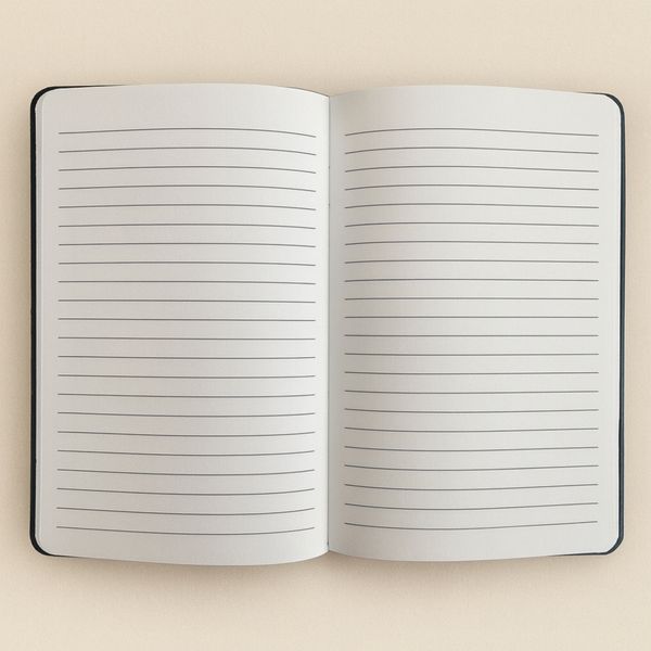 Velvet Notebook - 80 pages - Carpe Diem - Black