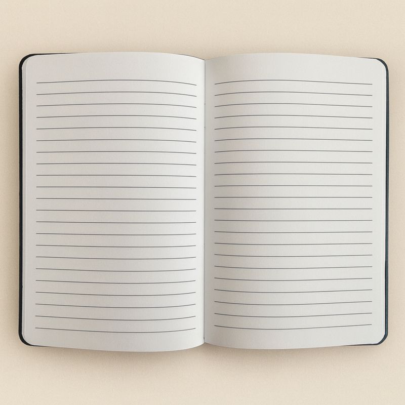 Velvet Notebook - 80 pages - Carpe Diem - Black