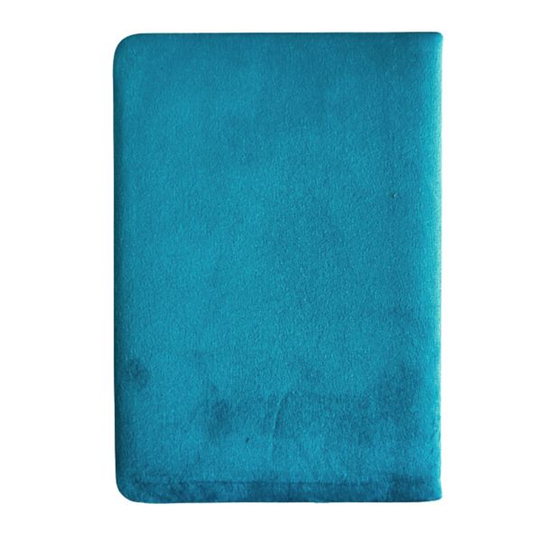 Velvet Notebook - 80 pages - Embrace the Journey - Light Blue