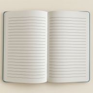 Velvet Notebook - 80 pages - Stay Wild Moon Child - Dark Blue