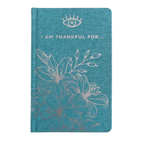 Hardbacked Gratitude Journal - 120 pages - Blue & Silver Lining