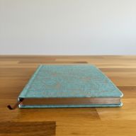 Hardbacked Gratitude Journal - 120 pages - Blue & Silver Lining