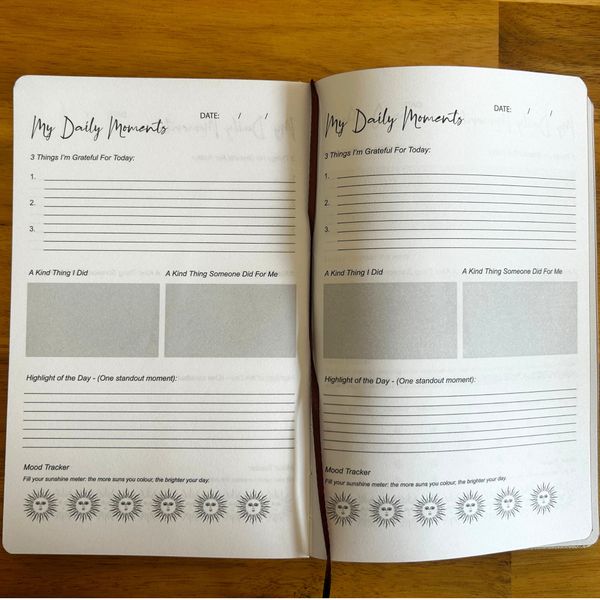 Hardbacked Gratitude Journal - 120 pages - gold edge - Ivory & Gold