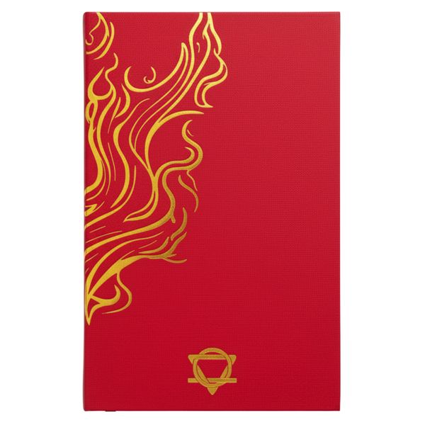 Hardbacked Wellbeing Journal - 120 pages - Red & Gold