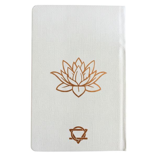 Hardbacked Wellbeing Journal - 120 pages - White & Rose Gold