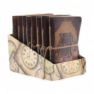 Assorted Esoteric Leather Notebooks (6x4.5") - Display case