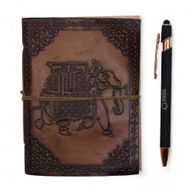 Assorted Esoteric Leather Notebooks (6x4.5") - Display case