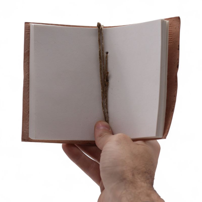 Assorted Medium Esoteric Leather Notebooks (5x3.5") - Display case