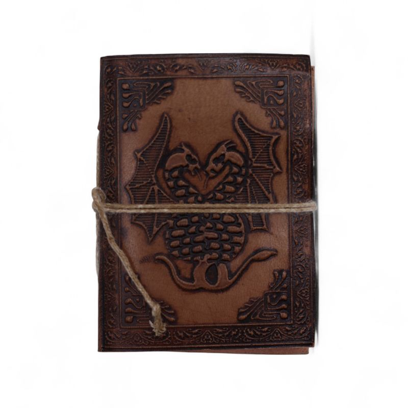Assorted Small Esoteric Leather Notebooks (4x3") - Display case