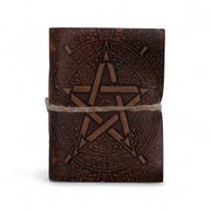 Assorted Small Esoteric Leather Notebooks (4x3") - Display case