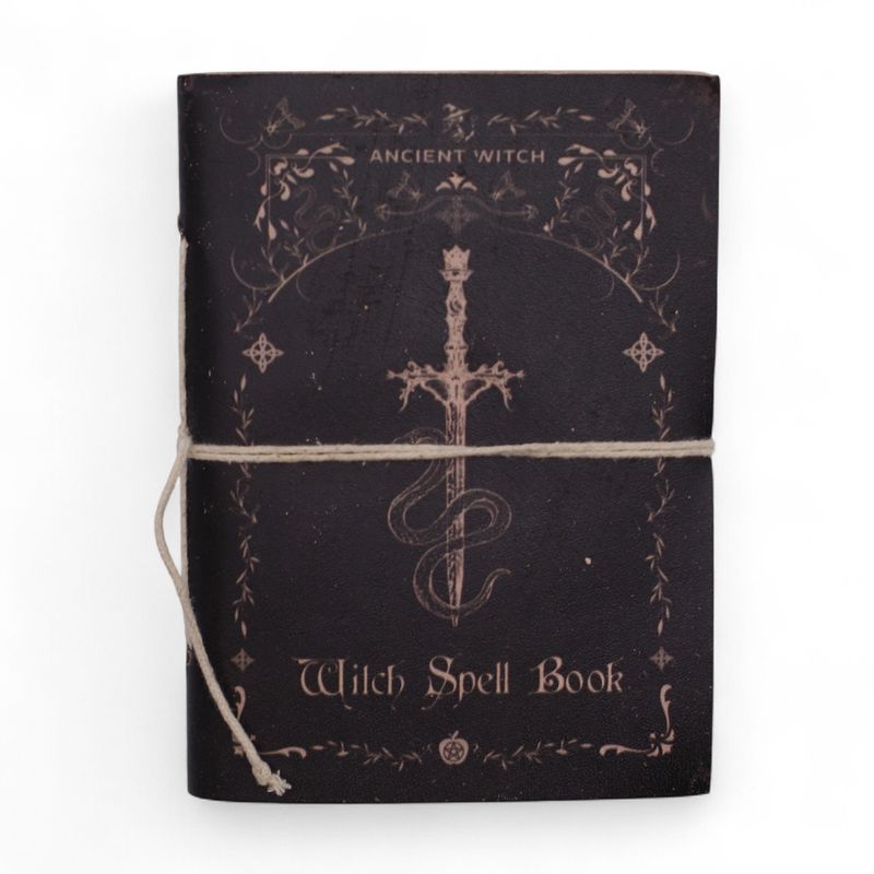 Assorted Witch Ritual Notebooks - Leather (6x4.5") - Display case
