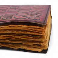 Fat Deckled Edge Leather Notebook (5x3.5") - Every Day May Not Be Good