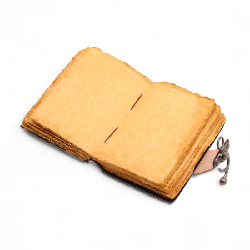 Fat Deckled Edge Leather Notebooks (6x4") - The Book of Untold Stories