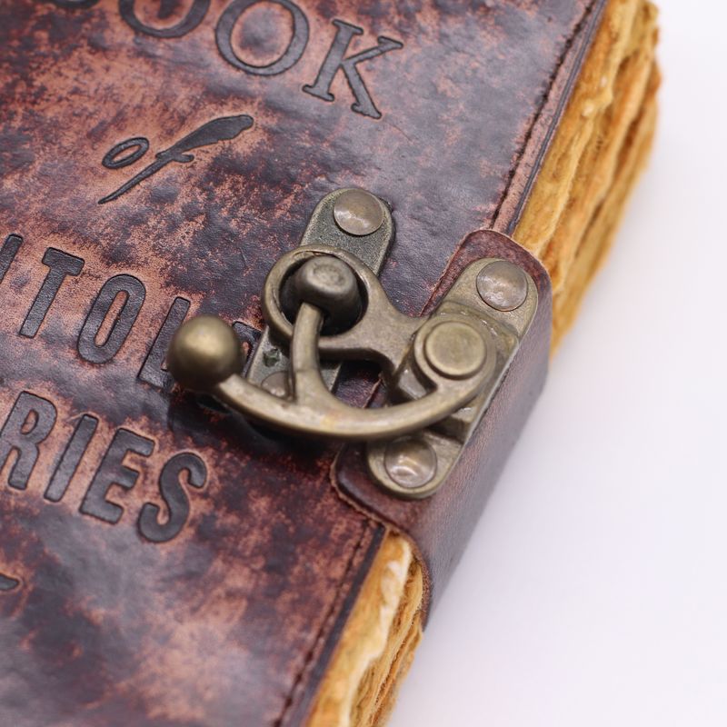 Fat Deckled Edge Leather Notebooks (6x4") - The Book of Untold Stories