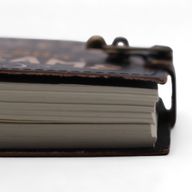 Leather Printed Notebooks (7x5") - Never Give Up On Your Dreams - 200 Pages