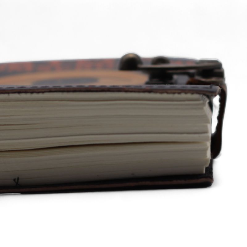 Leather Printed Notebooks (7x5") - Stop Doom Scrolling- 200 page Plain paper