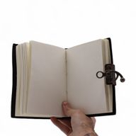 Leather Printed Notebooks (7x5") - Stop Doom Scrolling- 200 page Plain paper