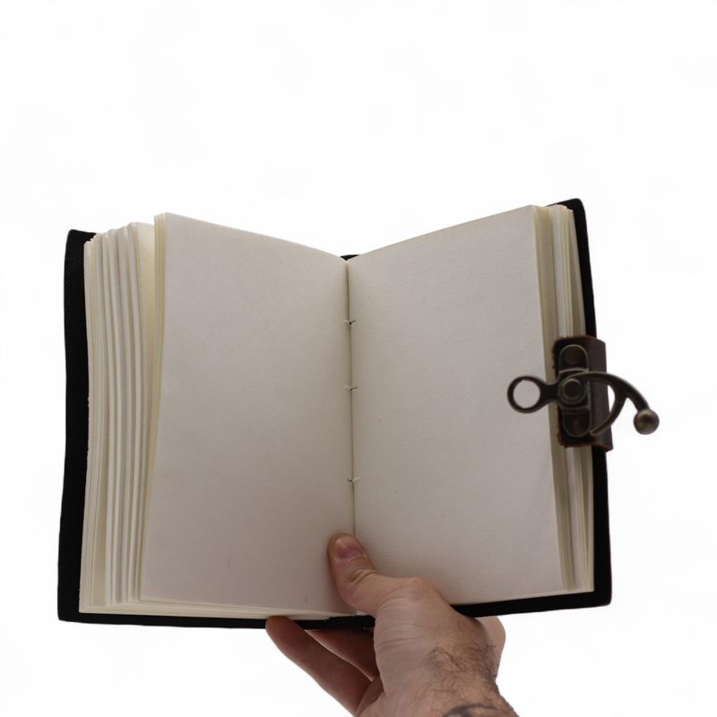 Leather Printed Notebooks (7x5") - Stop Doom Scrolling- 200 page Plain paper