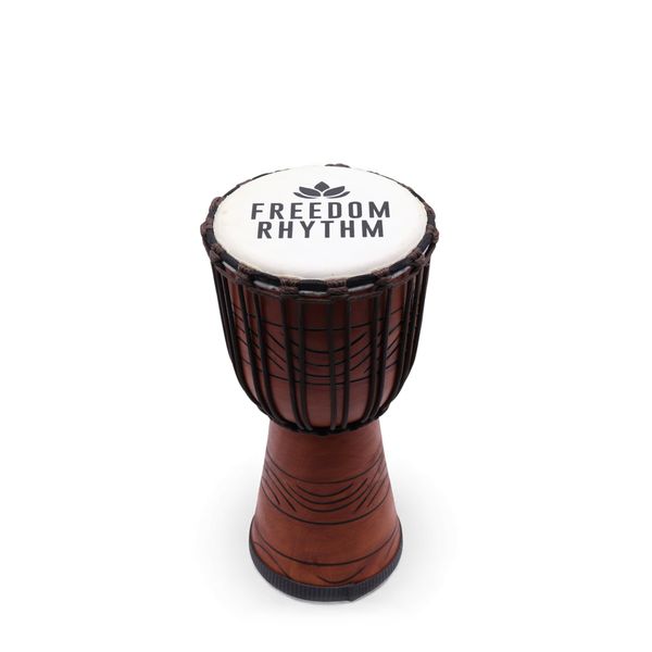 Medium Pro Djembe Drum - Freedom Rhythm (high) - 40cm (18cm Diameter)