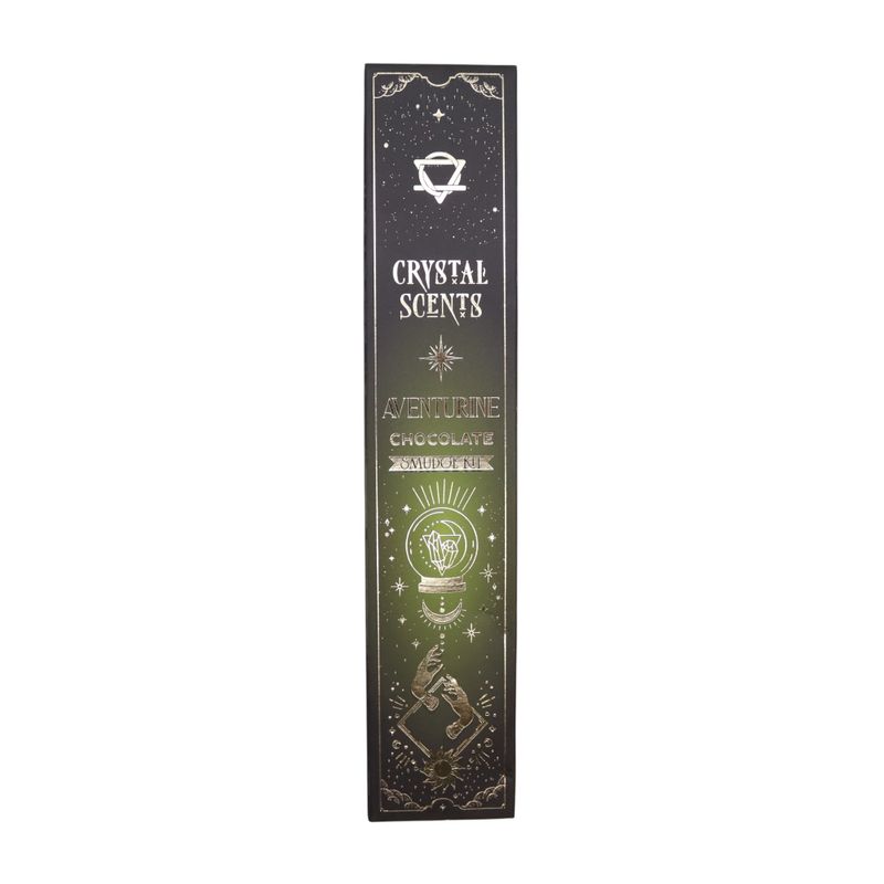 Aventurine Crystal Scents Smudge Incense - Chocolate