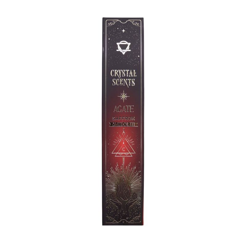 Red Agate Crystal Scents Smudge Incense - Saffron
