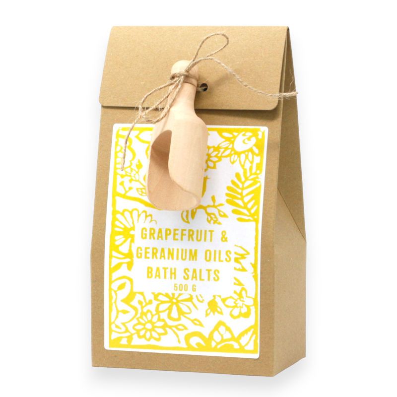 Grapefruit & Geranium Bath Salts 500g