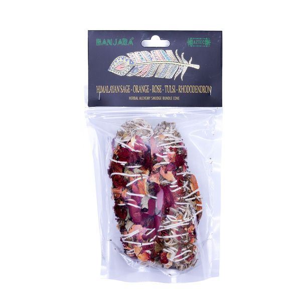 Banjara Smudge Sticks - Himalayan Sage, Orange, Rose, Tulsi, Rhododendron