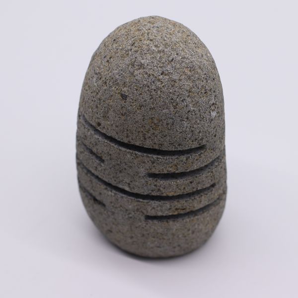 Natural Riverstone Candle Holder - Standing Stone Cut (9x20cm)