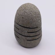 Natural Riverstone Candle Holder - Standing Stone Cut (9x20cm)