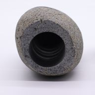 Natural Riverstone Candle Holder - Standing Stone Cut (9x20cm)