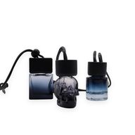 Black - Car Diffuser Hanging Bottles - 8ml - (3 assorted designs x 4)