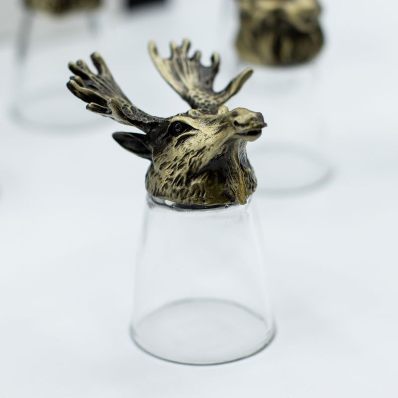 Gift Set of 12 Bottom Up Shot Glasses (25ml)  - Forest & Mystical Creatures