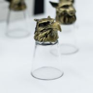 Gift Set of 12 Bottom Up Shot Glasses (25ml)  - Forest & Mystical Creatures