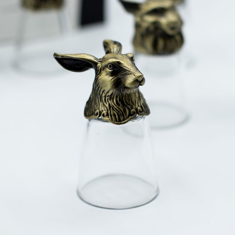 Gift Set of 12 Bottom Up Shot Glasses (25ml)  - Forest & Mystical Creatures
