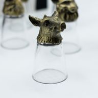 Gift Set of 12 Bottom Up Shot Glasses (25ml)  - Forest & Mystical Creatures