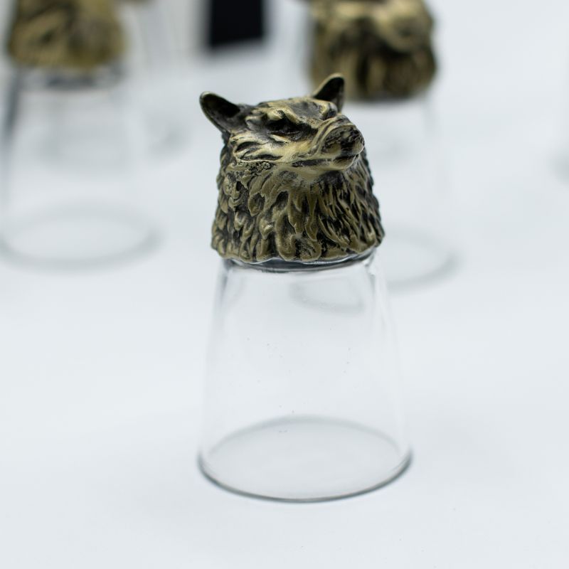 Gift Set of 12 Bottom Up Shot Glasses (25ml)  - Forest & Mystical Creatures