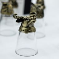 Gift Set of 12 Bottom Up Shot Glasses (25ml)  - Forest & Mystical Creatures
